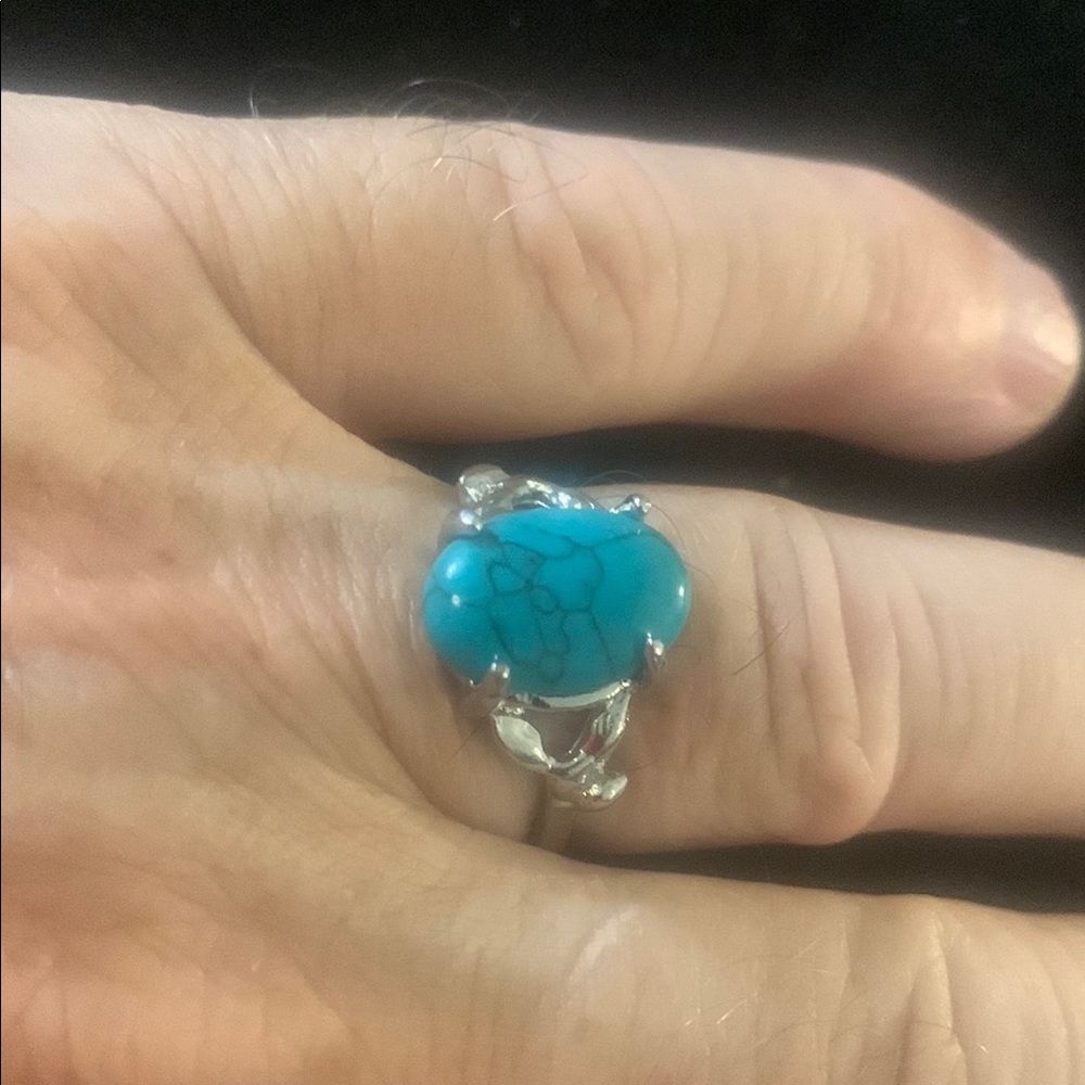 Turquoise Silver Ring Bogo